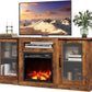 GRACIE Avenmoor Modern Fireplace TV Stand – Entertainment Console, 58" Wide
