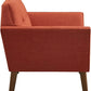 MOLLY INK+IVY Newport Mid-Century Modern Accent Chair – Textured Upholstered Seat - 29.5" W