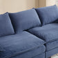 ANDREW Modern Corduroy 3-Seater Sofa – Deep Seat & Wide Armrest Upholstered Couch - 88.6"