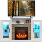 ENESIS LED Lights and APP Control, Wooden Entertainment Center - 59" W