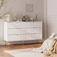 REESE Modern 6-Drawer Dresser - 47.2"W Chest of Drawers for Bedroom & Living Room