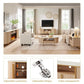 JEREMIAH TV Console with Faux Marble Top, Curved Profile Design - 70" W	