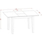ETHAN Modern Rectangle Wooden Dining Table with Butterfly Leaf - 32"x60" W