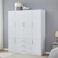 SARAI Modern 3-Door Wooden Wardrobe Armoire Closet Organizer