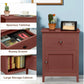 CELINE Modern Wooden Nightstand Set – 19" Wide Bedside Table with Drawer & Cabinet