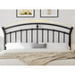 LEAH Modern Metal Platform Bed Frame with Elegant Iron-Art Headboard & Heavy-Duty Steel Slats