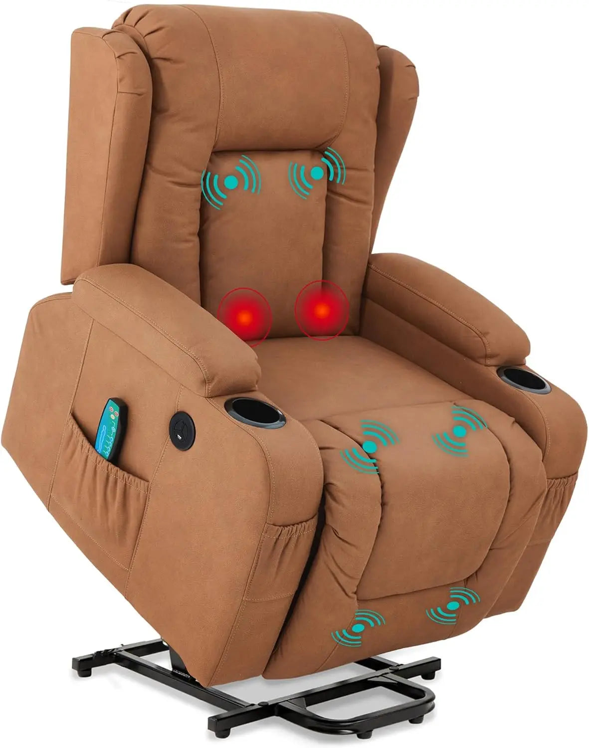 KIMBERLY PU Leather Modern Minimalist Style Lift Recliner Chair - 33" W