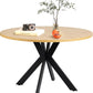 MICHAEL Modern Walnut Oval Dining Table - Large Dining Table for 8 People - 71" W