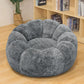 CAROLINA Blossom Style Faux Fur Bean Bag Chair – Lounge Sofa with Petal Arms, 36'' W