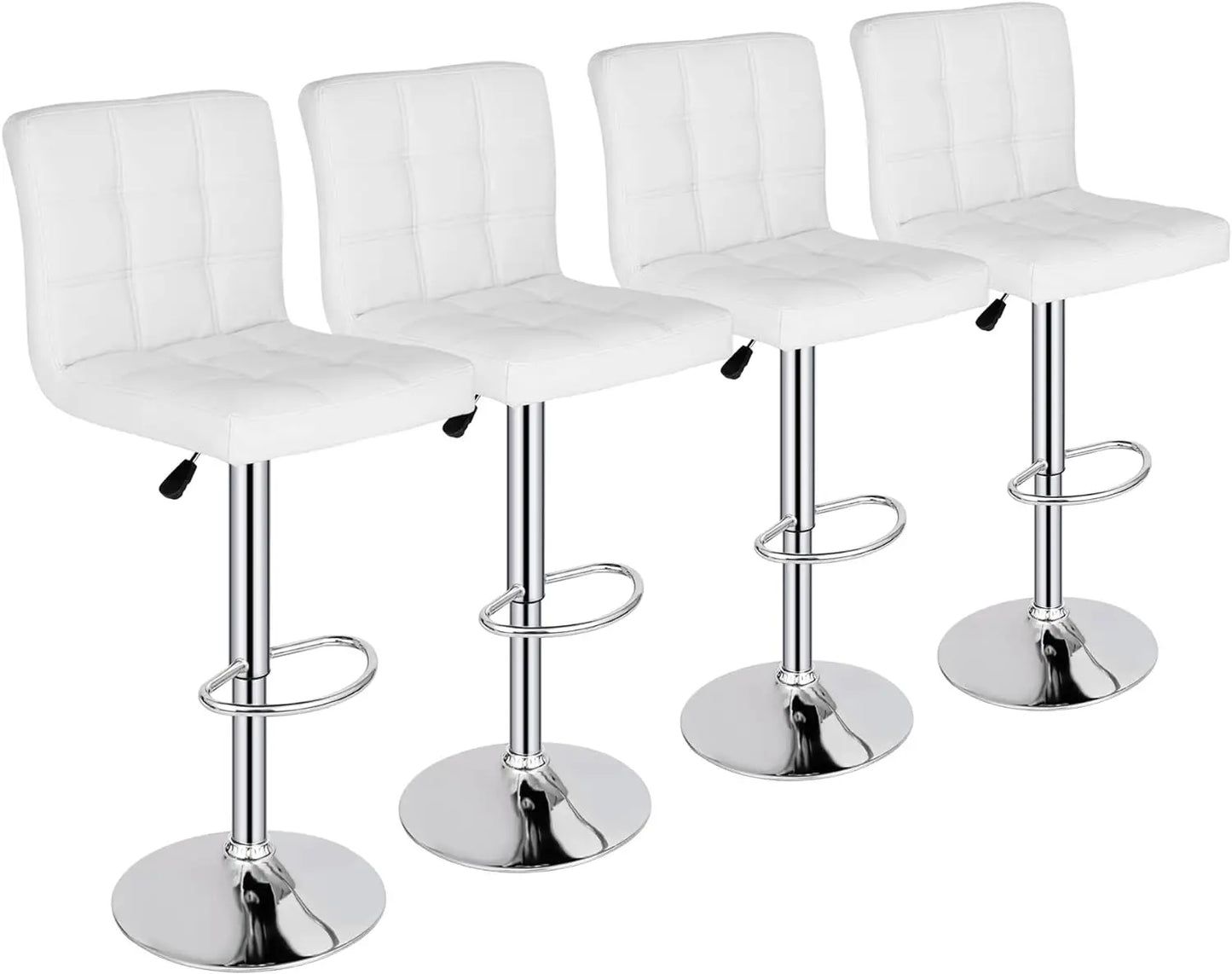 Set of 4 Adjustable Swivel Barstools