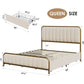 REMI Elegant Velvet Upholstered Bed Frame with 4 Storage Drawers - 60''