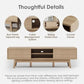 CHARLES Mid-Century Modern TV Console 59"W 