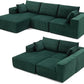 ALEXA Minimalist Modern Modular Sectional Sofa, L-Shaped - 104.3"