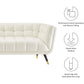 SOFIA Mid-Century Modern Velvet Upholstered Tufted Sofa Bed 3-Seat Couch - 90"