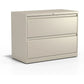 CHARLIE Classic Putty Metal Filing Cabinet - 2-Drawer Lateral File Cabinet – 36" W