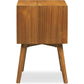RAYA Mid-Century Modern Wooden Nightstand - 17.5'' Wide