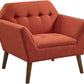 MOLLY INK+IVY Newport Mid-Century Modern Accent Chair – Textured Upholstered Seat - 29.5" W