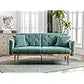 MADISON Modern Sofa Bed, Convertible Loveseat with 2 Decorative Pillows - 63.78"