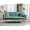 MADISON Modern Sofa Bed, Convertible Loveseat with 2 Decorative Pillows - 63.78"