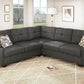KATE Velvexa Modern Velvet Reversible Sectional Sofa | Convertible L-Shaped Couch – 82.7″ W
