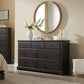 SAWYER Vintage Farmhouse Wooden Dresser - 54'' Wide Rustic Chest of Drawers