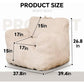 ZARIAH Modern Bean Bag Armchair – Soft Lounge Sofa Chair 32.5'' Wide