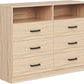 LUCILLE Modern Wood Dresser for Bedroom - 47.24'' Wide, 6 Drawers Storage Cabinet