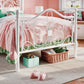 CLARA Butterfly Design Twin Metal Bed Frame – Elegant Headboard & Footboard | 41.7" Wide