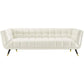 SOFIA Mid-Century Modern Velvet Upholstered Tufted Sofa Bed 3-Seat Couch - 90"