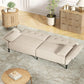 ABIGAIL Modern Convertible Sleeper Sofa, Adjustable Backrest & Armrests - 89"