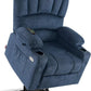 MELANIE Large Power Lift Recliner Chair Sofa with Massage and Heat for Big – 41.7" W