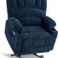 MELANIE Large Power Lift Recliner Chair Sofa with Massage and Heat for Big – 41.7" W