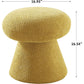 AUTUMN Mushroom Shape Round Footstool Ottoman -16.54 W