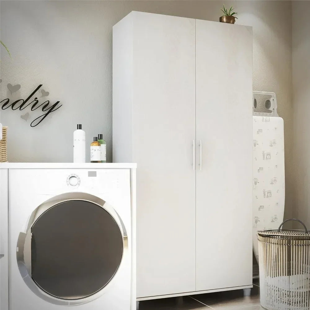 ALAYA Camberly Modern Utility Storage Wardrobe Cabinet - 35.68"W