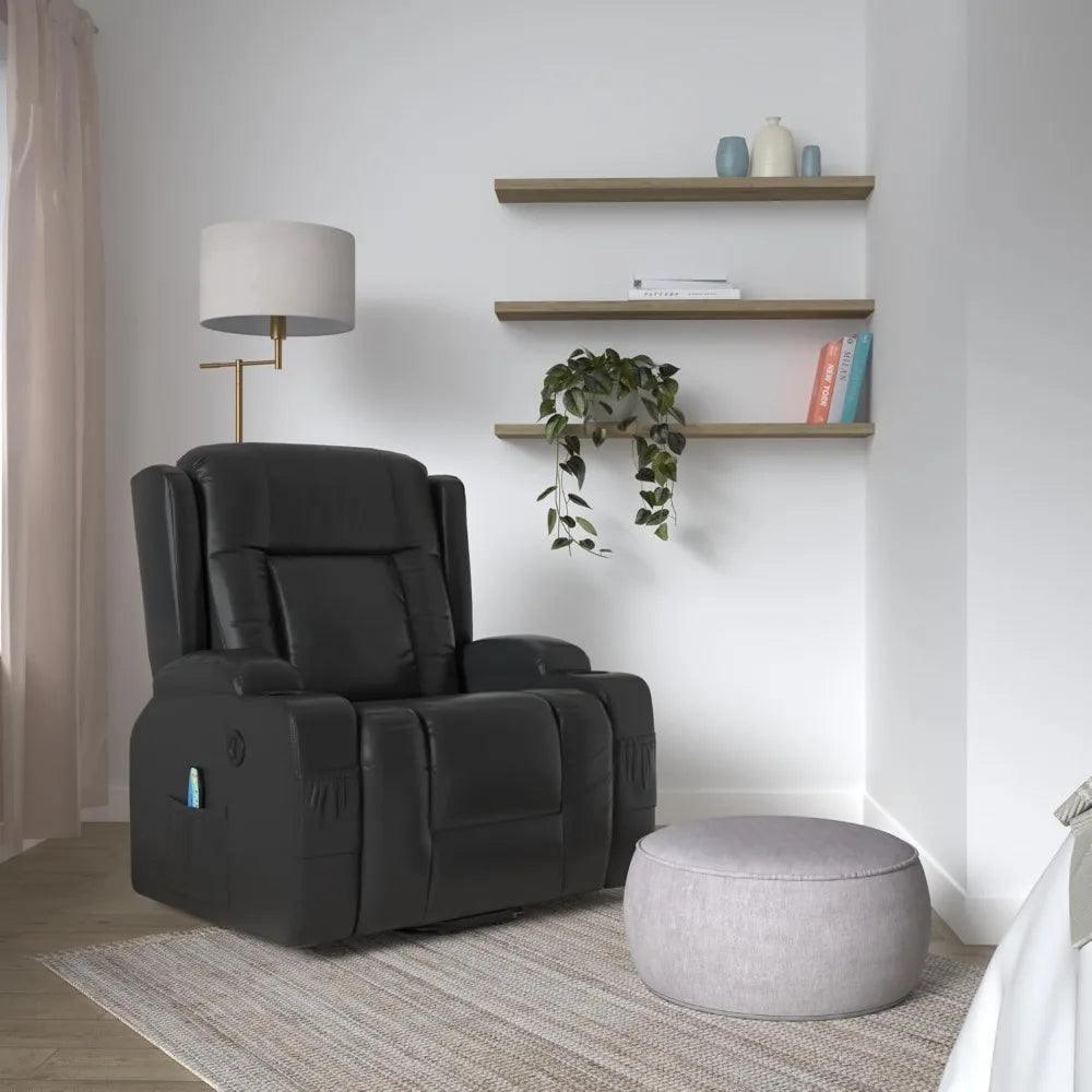 KIMBERLY PU Leather Modern Minimalist Style Lift Recliner Chair - 33" W