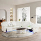 HUDSON Minimalist Modern Power Reclining Sectional Sofa - 79" W