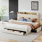 Ainara Modern Storage Upholstered Bed Frame | King Size 77.95" Wide Platform Bed