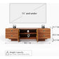 BRANDON Mid Century Modern TV Stand with 4 Drawers - 66"
