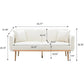 MADISON Modern Sofa Bed, Convertible Loveseat with 2 Decorative Pillows - 63.78"