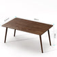 MEGAN Modern Mid-Century Oak Rectangular Dining Table – 31.5"W