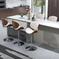 Bar Stools Set of 2 for Kitchen Counter, Adjustable Bar Height Chairs, Modern Swivel Barstools with Bentwood Seat