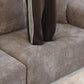 JESUS Modern Corduroy L-Shaped Modular Sectional Sofa – Oversized Couch with Ottoman, 141.73"W