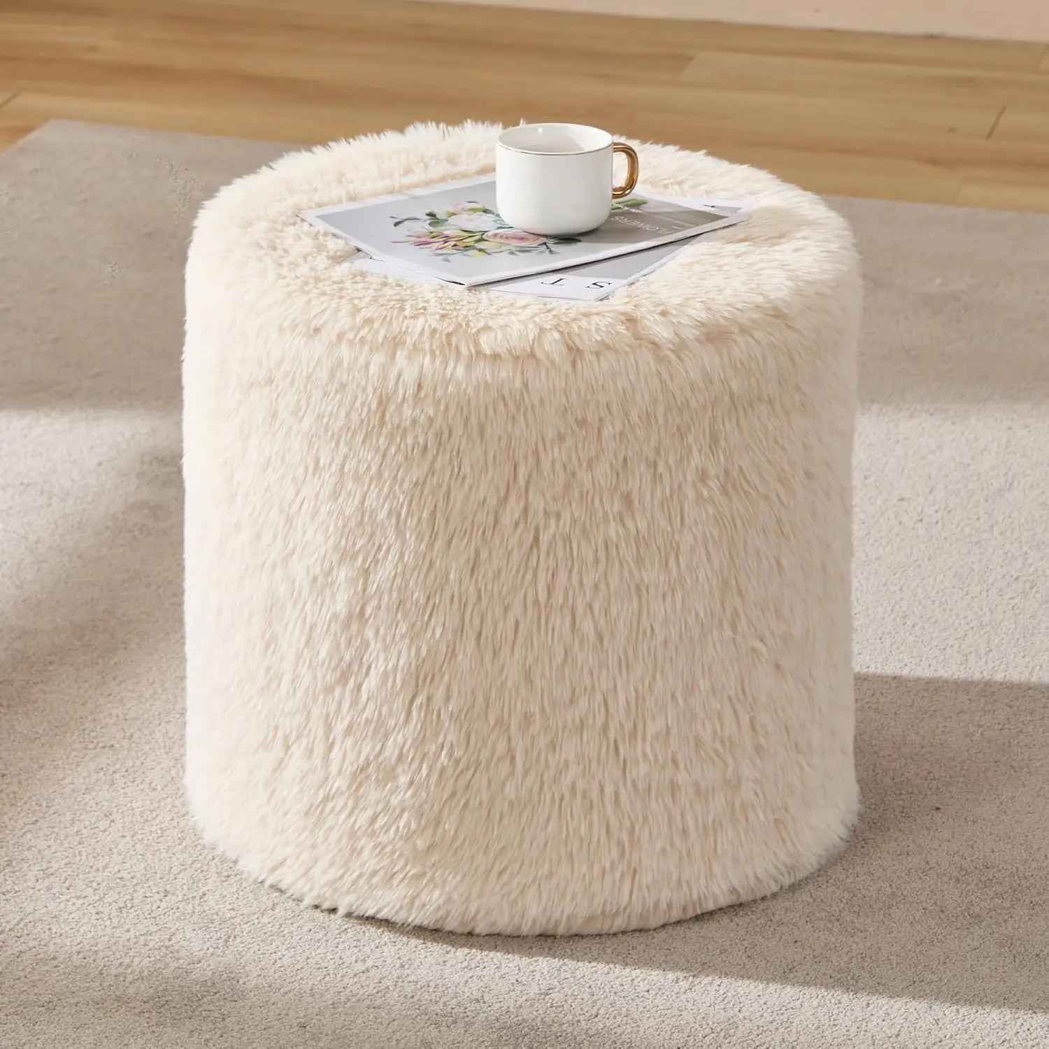 KIRA Modern Faux Fur Bean Bag Chair – Lounge Sofa Style | 39.6'' W