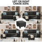 CALVIN Scandinavian Style Convertible L-Shaped Sectional Sofa – Linen Fabric Couch | 70.8"W