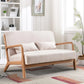 SAVANNAH Mid-Century Modern Loveseat Sofa – Upholstered 2-Seat Couch - 50"