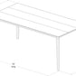 ELIZABETH Rectangular Kitchen & Dining Table - 35.75"W