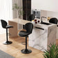 Bar Stools Set of 2 Modern Swivel Bar Chairs, Barstools Counter Height with High Backrest, Easy 3-5 Minute Assembly