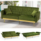 ELIJAH Modern Velvet Sofa Bed, Armrests & Backrests, Couch with 2 Pillows - 70"