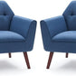 JESUS Jovie Mid-Century Tufted Accent Chair -30.3"W