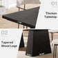 JESSICA Modern Black Rectangular Dining Table - 63" W